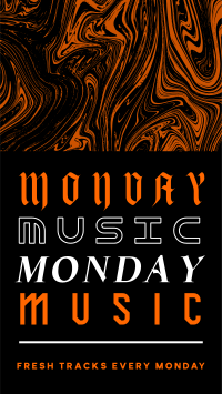 Marble Music Monday Instagram Story Design