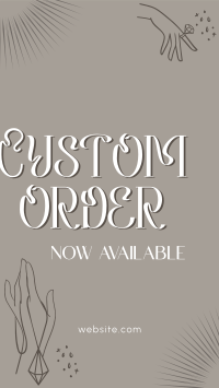 Order Custom Jewelry Instagram Story Design