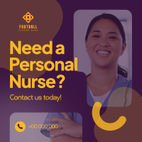 Hiring Personal Nurse Linkedin Post Image Preview