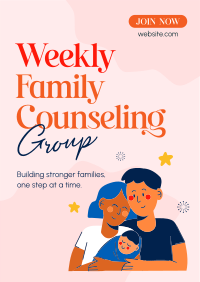 Weekly Family Counseling Flyer Design