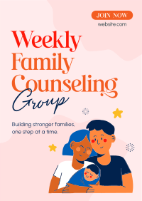 Weekly Family Counseling Flyer Image Preview