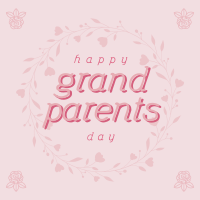 Grandparents Day Greetings Instagram Post Design