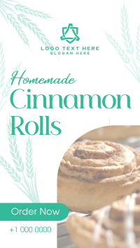 Homemade Cinnamon Rolls Instagram Reel Design