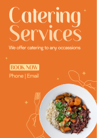 Catering At Your Service Poster Design