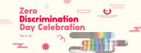 Playful Zero Discrimination Celebration Facebook cover Image Preview