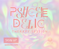 Psychedelic Therapy Session Facebook Post Design