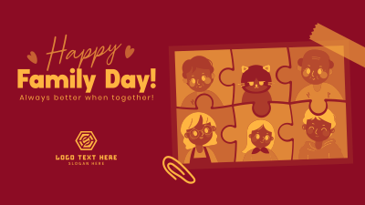 Adorable Day of Families Facebook event cover Image Preview
