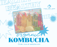 Healthy Kombucha Facebook Post Design