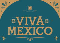 Viva Mexico Postcard Design
