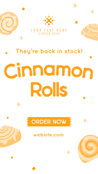 Quirky Cinnamon Rolls Facebook story Image Preview