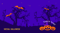 Spooky Halloween Zoom Background Design
