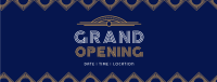 Art Deco Grand Opening Facebook cover Image Preview