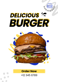 Delicious Burger Poster Design