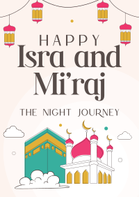 Isra and Mi'raj Night Journey Flyer Image Preview