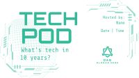 Technology Podcast Session Facebook Event Cover Design