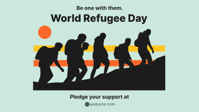 Refugee March Facebook event cover Image Preview