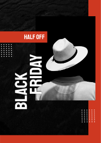 Classy Black Friday Hat Flyer Image Preview