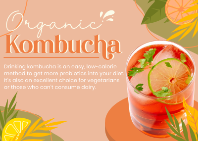 Probiotic Kombucha Postcard Image Preview