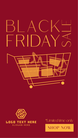 Black Friday Splurging Facebook story Image Preview