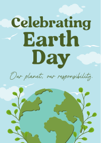 Modern Celebrate Earth Day Flyer Design