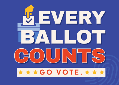 Every Ballot Counts Postcard Image Preview