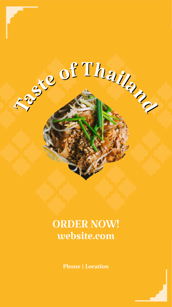 Taste of Thailand Instagram Story Design Image Preview