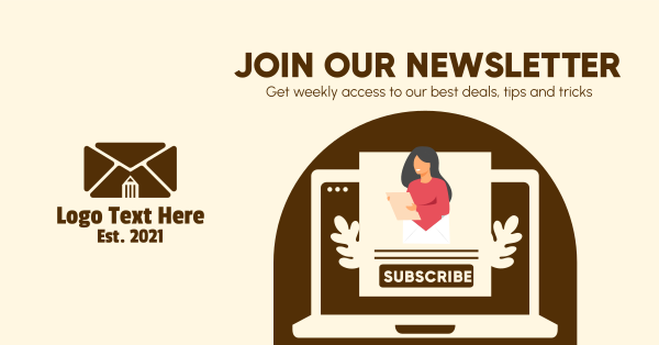 Join Our Newsletter Facebook Ad Design