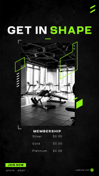 Gym Membership Instagram story Image Preview