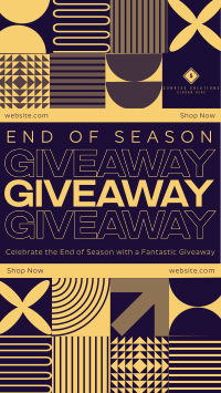 Geometric Conservative Season End Giveaway Instagram Reel Image Preview