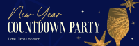 New Year Countdown Party Twitter Header Design