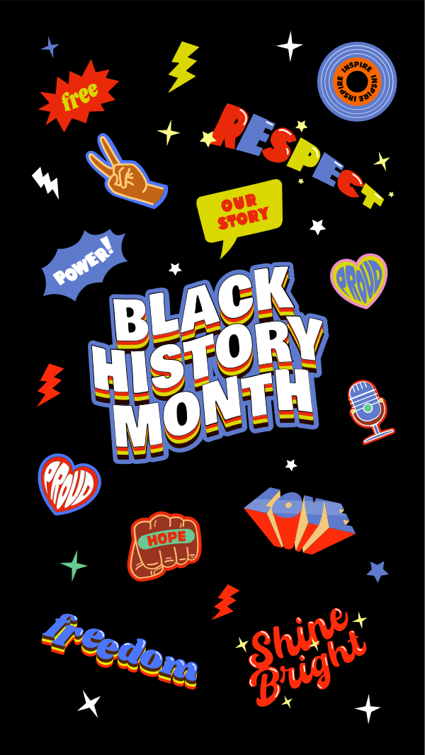 Black History Month Instagram Story Design Image Preview