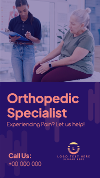 Orthopedic Specialist Instagram reel Image Preview