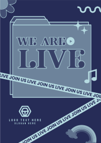 Cute Livestream Poster Image Preview