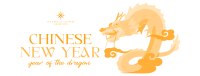 New Year Dragon Facebook Cover Design
