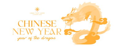 New Year Dragon Facebook cover Image Preview