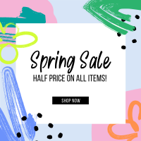 Colorful Spring Sale Instagram Post Design