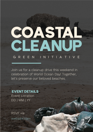 Coastal Cleanup Flyer Image Preview