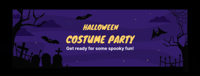 Halloween Costume Party Facebook cover Image Preview