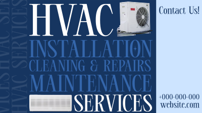 Editorial HVAC Service Facebook event cover Image Preview