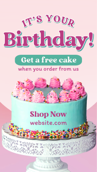 Birthday Cake Promo YouTube Short Design