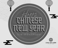 Prosperous New Year Facebook Post Design