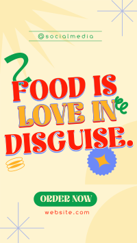 Food Language Quote TikTok Video Design