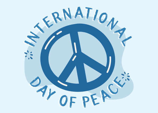 Peace Day Bliss Postcard Design