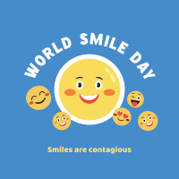 Emoticons Smile Day Instagram Post Design