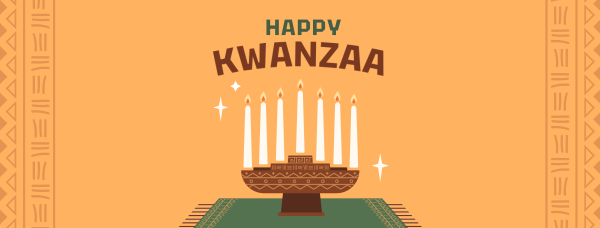 Kwanzaa Candle Facebook Cover Design Image Preview