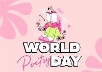 International Poetry Day Postcard Image Preview