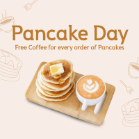 Pancake & Coffee Instagram Post Design