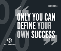 Your Own Success Facebook Post Design