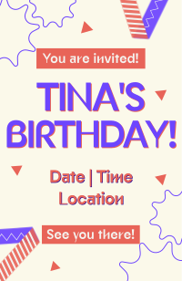 Corporate Birthday Greeting Invitation Preview