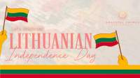 Modern Lithuanian Independence Day Facebook Event Cover Design